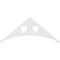 Ekena Millwork Pitch Winston Architectural Grade PVC Gable Pediment, 48"W x 20"H x 1"P (10/12) GPP048X020X100WIN - alternate 2